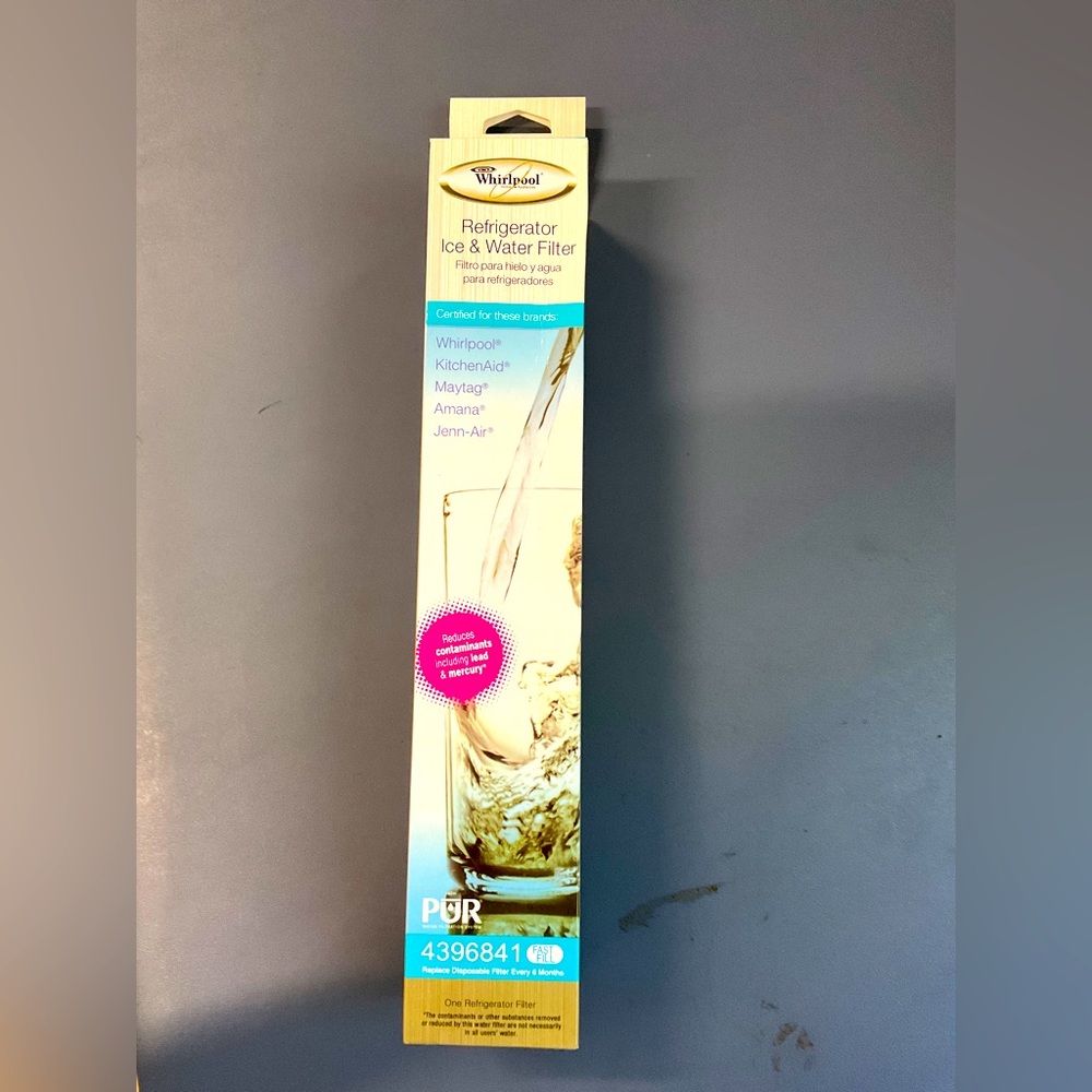NIB Whirlpool 436841‎ PUR Ice & Water Refrigerator Water Filter Replacement